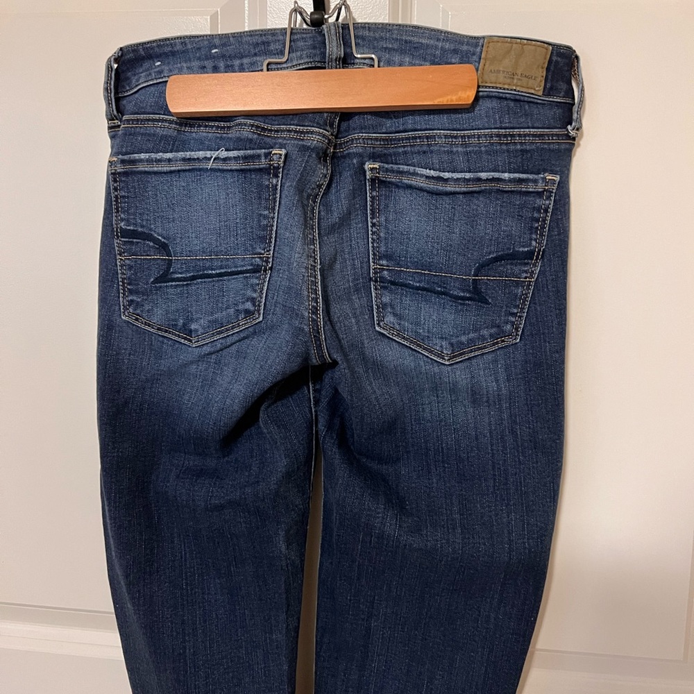 👖2/$35 American Eagle Skinny High Wasted Denim Jeans Size 6